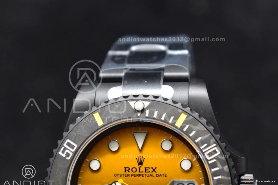 on Black Bracelet Best Yellow Submariner Dial 1:1 DLC 476 Popular DLC VSF DIW VS Edition 0114